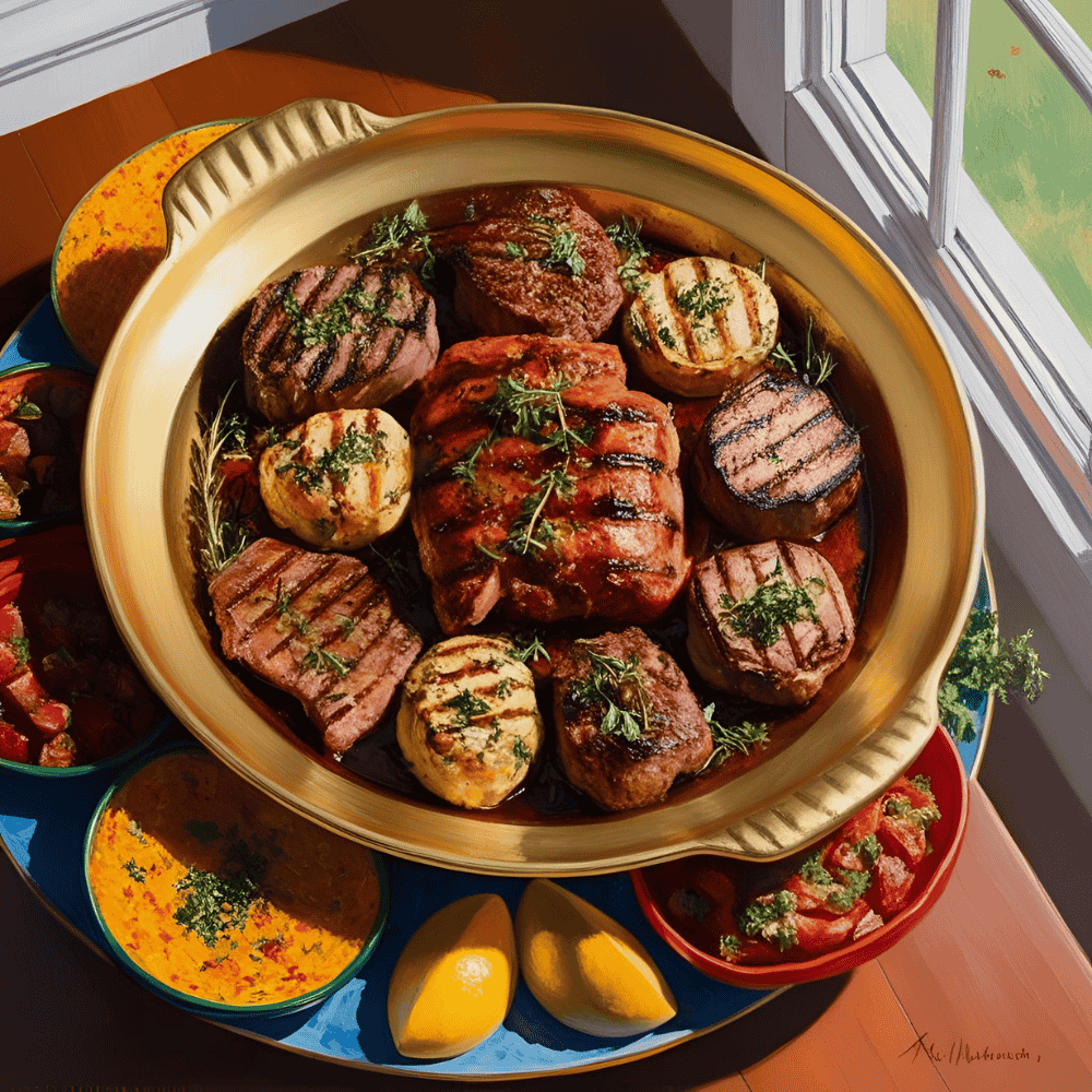 Mix Grill (Lamb Chops Fry, Chicken Tikka, Sheesh Kebab, Chicken Wings)